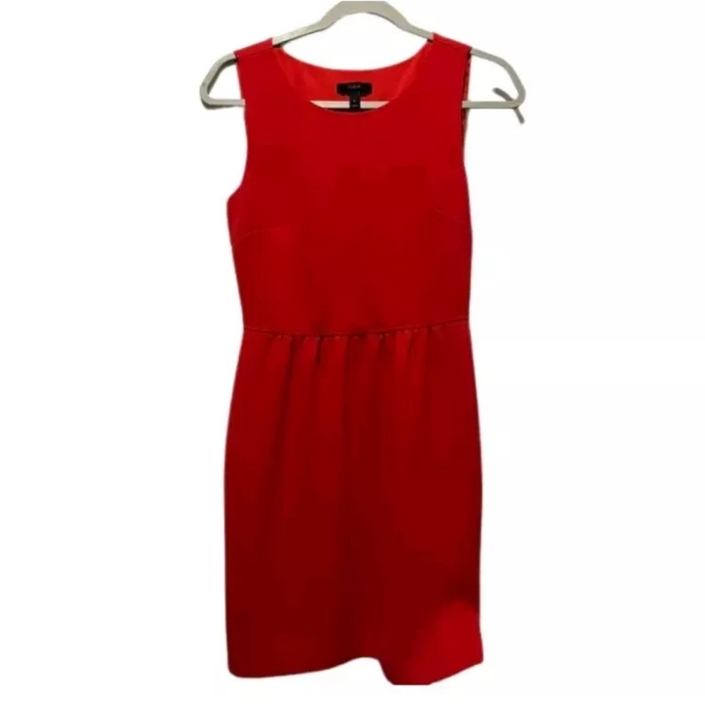 J.crew Womens Sleeveless Red Dress Size 2